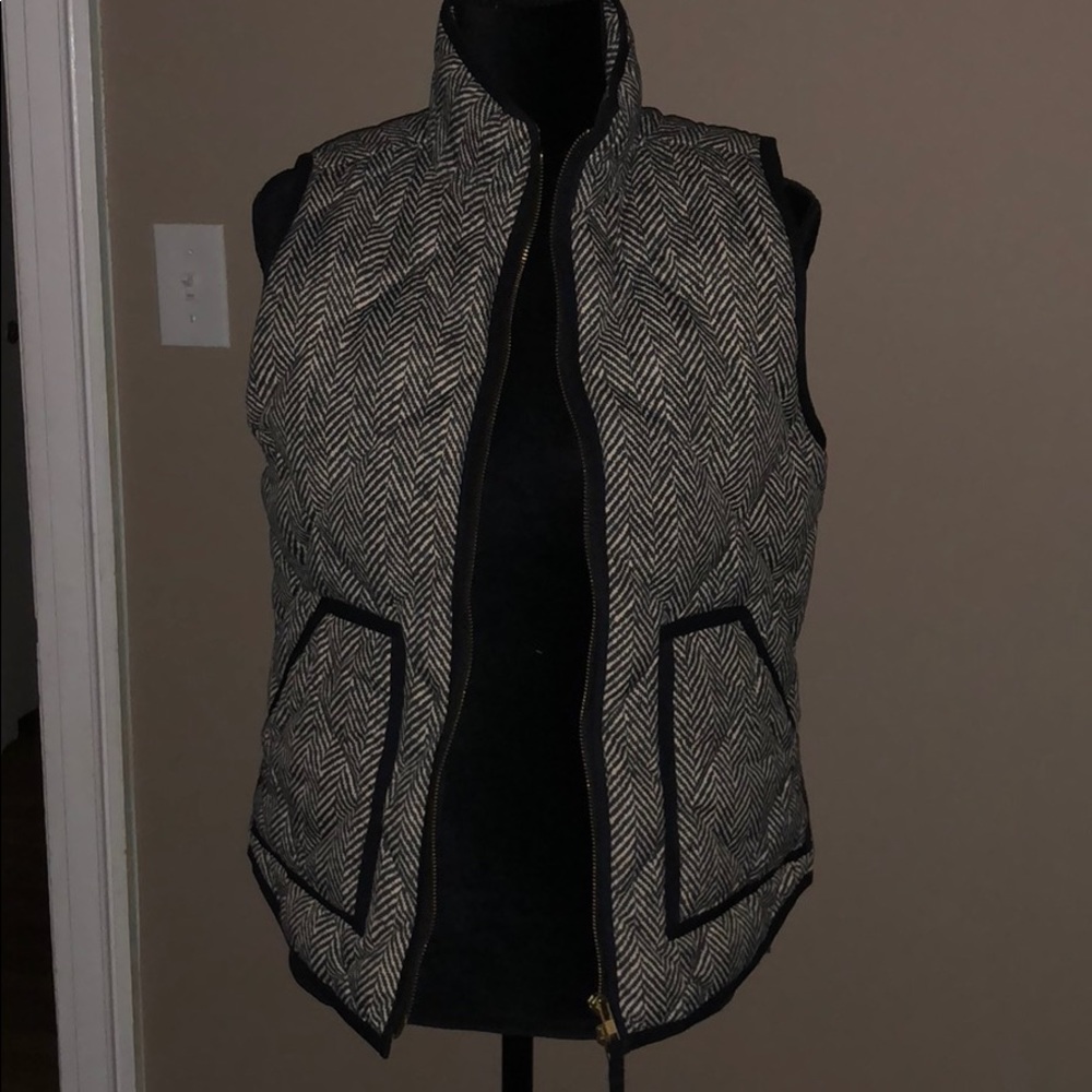 J. Crew quilted vest like new.
